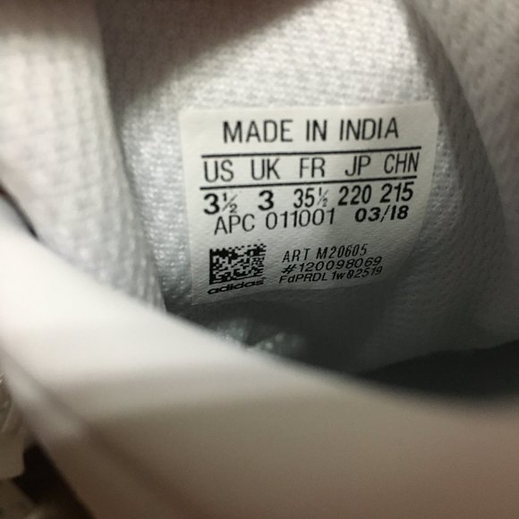 Adidas NWB Youth 3.5 US Stan Smith Sneaker White Green Heel Counter Lace Up - Picture 11 of 14